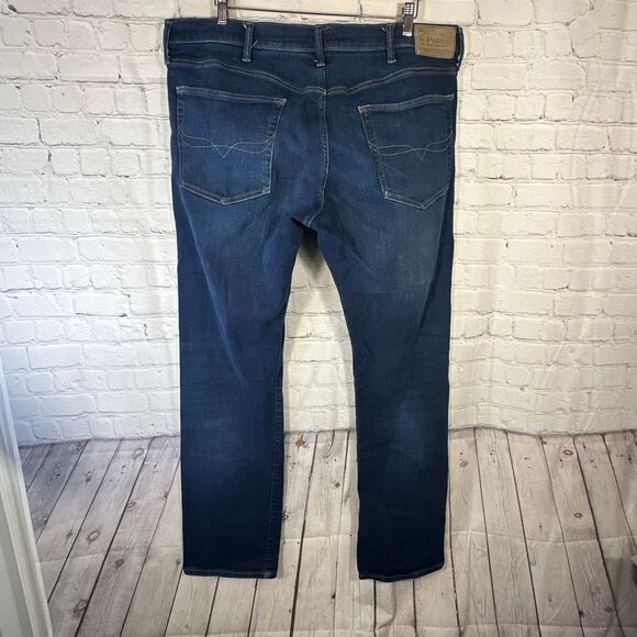 Polo Ralph Lauren Jeans Mens 38Tx36 Blue The Hampton Relaxed Straight - Picture 7 of 11